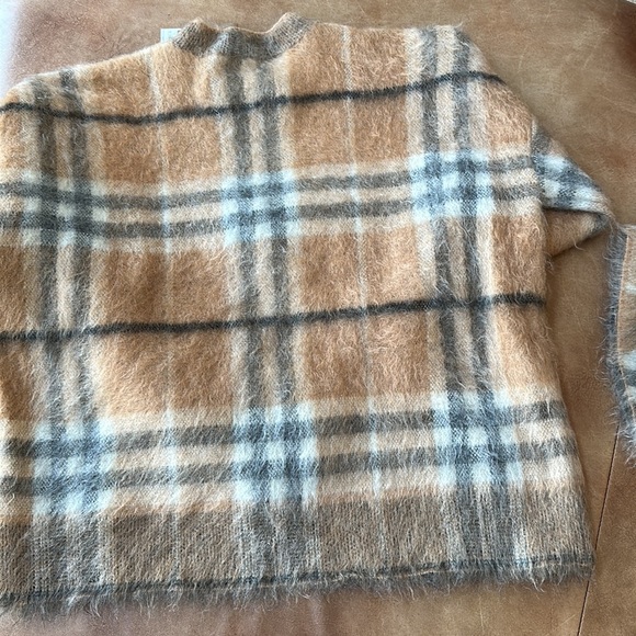 🔥Burberry Naima Check Jacquard Mohair & Silk Blend Sweater – Limited Edition - Picture 15 of 16